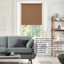 Штора рулонная BRABIX 120х175 см, текстура - лён, защита 55-85%, 200 г/м2, темно-беж.S-36, 606001