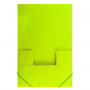 Папка на резинках BRAUBERG Neon, неоновая, зеленая, до 300 листов, 0,5 мм, 227460
