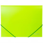 Папка на резинках BRAUBERG Neon, неоновая, зеленая, до 300 листов, 0,5 мм, 227460