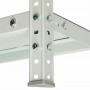 Стеллаж металлический BRABIX MS Plus-185/60-4, 1850х1000х600 мм, 4 полки, регулируемые опоры, 291107, S241BR156402