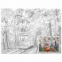 Холст на картоне с контуром BRAUBERG ART CLASSIC УЛОЧКИ, 30х40 см, грунтованный, хлопок, 191542
