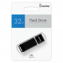 Флеш-диск 64GB SMARTBUY Quartz USB 2.0, черный, SB64GBQZ-K