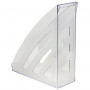 Лоток вертикальный для бумаг BRAUBERG Office style, 245х90х285 мм, прозрачный, 237280