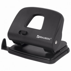 Дырокол BRAUBERG SX-20, до 20 листов, черный, 229694