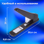 Степлер МОЩНЫЙ №24/6-23/24 BRAUBERG Heavy duty MX, до 200 листов, черный, 222564