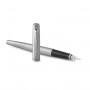 Ручка перьевая PARKER Jotter Stainless Steel CT, корпус серебристый, хромированные детали, синяя, 2030946