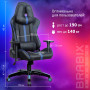 Кресло компьютерное BRABIX GT Carbon GM-120, две подушки, экокожа, черное/синее, 531930