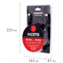 Кабель HDMI AM-AM, 1,5 м, SONNEN Premium, медь, экранированный, для передачи аудио-видео, 513130