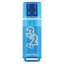 Флеш-диск 32 GB, SMARTBUY Glossy, USB 2.0, синий, SB32GBGS-B