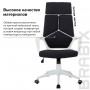 Кресло офисное BRABIX PREMIUM Prime EX-515, пластик белый, ткань, черное, 531812