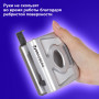 Дырокол металлический BRAUBERG Metallic, до 20 листов, серебристый, 224339
