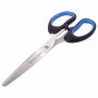Ножницы BRAUBERG Classic+, 185 мм, классической формы, резиновые вставки, черно-синие, 236448