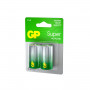 Батарейки GP Super, С (LR14, 14А), алкалиновые, комплект 2 шт., в блистере, 14A-2CR2
