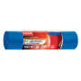 Мешки для мусора 160 л, синие, в рулоне 10 шт., ПВД, 21 мкм, 120х87 см, PACLAN Big&Strong, 402001
