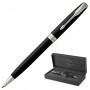Ручка шариковая PARKER Sonnet Core Matt Black CT, корпус черный матовый лак, палладиевые детали, черная, 1931524