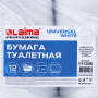 Бумага туалетная LAIMA UNIVERSAL WHITE (Система T2) 1-слойная 12 рулонов по 200 метров, цвет белый, 111335