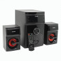 Колонки компьютерные SVEN AC MS-302, 2.1, 40 Вт, FM-тюнер, USB, SD, MP3-плеер, дерево, черные, SV-013554