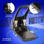 Дырокол металлический МОЩНЫЙ BRAUBERG Heavy duty, до 100 листов, черный, 226869