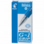 Ручка гелевая с грипом PILOT G-1 Grip, СИНЯЯ, корпус прозрачный, узел 0,5 мм, линия письма 0,3 мм, BLGP-G1-5