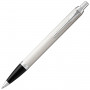 Ручка шариковая PARKER IM Core White Lacquer CT, корпус белый глянцевый лак, хромированные детали, синяя, 1931675