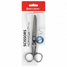 Ножницы цельнометаллические BRAUBERG Professional 175 мм, 237102