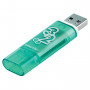Флеш-диск 32 GB, SMARTBUY Glossy, USB 2.0, зеленый, SB32GBGS-G