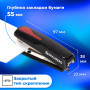 Степлер №10 BRAUBERG Super, до 20 листов, антистеплер, черно-красный, 229079