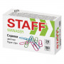 Скрепки STAFF Manager, 28 мм, цветные, 100 шт., в картонной коробке, 226821