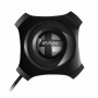 Хаб SVEN HB-432, USB 2.0, 4 порта, кабель 0,45 м, черный, SV-017330
