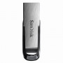 Флеш-диск 64 GB, SANDISK Ultra Flair USB 3.0, серебристый/черный, SDCZ73-064G-G46