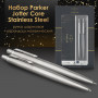 Набор PARKER Jotter Stainless Steel CT: шариковая ручка синяя и механический карандаш, 2093256