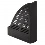 Лоток вертикальный для бумаг BRAUBERG Standard, 245х70х295 мм, черный, 237220