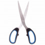 Ножницы BRAUBERG Classic+, 205 мм, классической формы, резиновые вставки, черно-синие, 236449