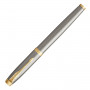 Ручка перьевая PARKER IM Core Brushed Metal GT, корпус серебристый матовый лак, позолоченные детали, синяя, 1931649
