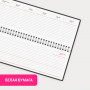 Планинг настольный недатированный (305х140 мм) BRAUBERG Select, балакрон, 60 л., темно-синий, 123798