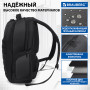 Рюкзак для школы и офиса BRAUBERG Patrol, 20 л, размер 47х30х13 см, ткань, черный, 224444
