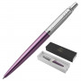 Ручка шариковая PARKER Jotter Core Victoria Violet CT, корпус фиолетовый, хромированные детали, синяя, 1953190