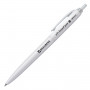 Ручка шариковая масляная автоматическая BRAUBERG Sky White, СИНЯЯ, клип ассорти, узел 0,7 мм, линия письма 0,35 мм, 142950
