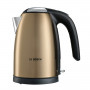 Чайник BOSCH TWK7808, 1,7 л, 2200 Вт, закрытый нагревательный элемент, нержавеющая сталь, золотой