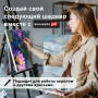 Кисть художественная профессиональная BRAUBERG ART CLASSIC, синтетика жесткая, круглая, № 1, длинная ручка, 200656