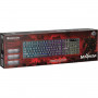 Клавиатура проводная игровая DEFENDER Mayhem GK-360DL, USB, 104 клавиши, с подсветкой, черная, 45360