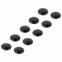 Магниты BRAUBERG BLACK&WHITE УСИЛЕННЫЕ 30 мм, НАБОР 10 шт., черные, 237466