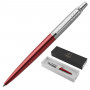 Ручка шариковая PARKER Jotter Core Kensington Red CT, корпус красный, хромированные детали, синяя, 1953187