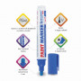 Маркер-краска лаковый (paint marker) 6 мм, СИНИЙ, НИТРО-ОСНОВА, BRAUBERG PROFESSIONAL PLUS EXTRA, 151453