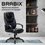 Кресло офисное BRABIX PREMIUM Nord EX-590, черный пластик, экокожа, черное, 532097