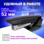 Степлер №24/6, 26/6 BRAUBERG ULTRA, до 30 листов, с антистеплером, черный, 228756