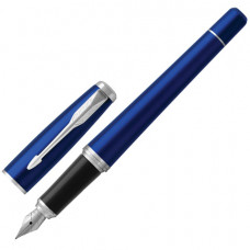 Ручка перьевая PARKER Urban Core Nightsky Blue CT, корпус темно-синий лак, хромированные детали, синяя, 1931598