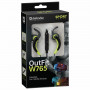 Наушники с микрофоном (гарнитура) вкладыши DEFENDER OutFit W765, проводные, 1,5 м, серые с желтым, 63765