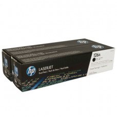 Картридж лазерный HP (CE310AD) LaserJet CP1025/CP1025NW, КОМПЛЕКТ 2 шт., черный, оригинальный, ресурс 2х1200 страниц