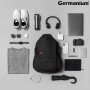 Рюкзак GERMANIUM S-02 универсальный, с отделением для ноутбука, усиленная ручка, черный, 47х31х16 см, 226948